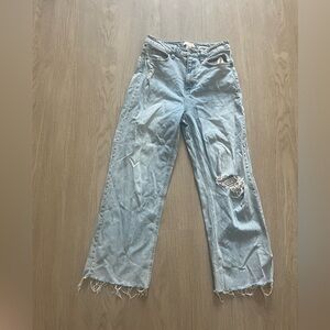 H&M Loose straight high rise jeans size 8